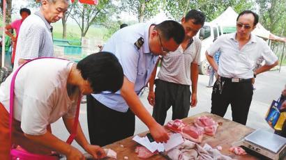 遏制病害肉、注水肉進入市場